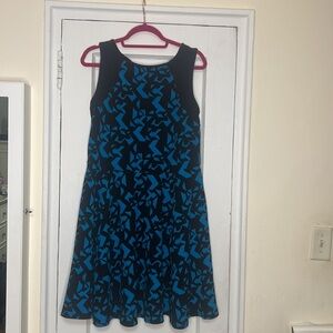 Summer Dress turquoise and black